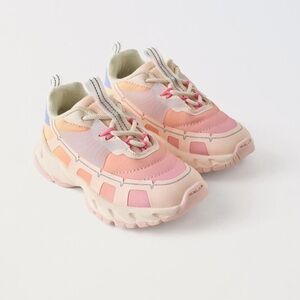 NWT Zara color block sneakers kids size 12